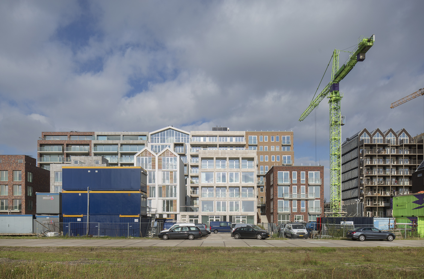 Atelier PUUUR BLOK straatbeeld Houthaven Amsterdam CO zelfbouw