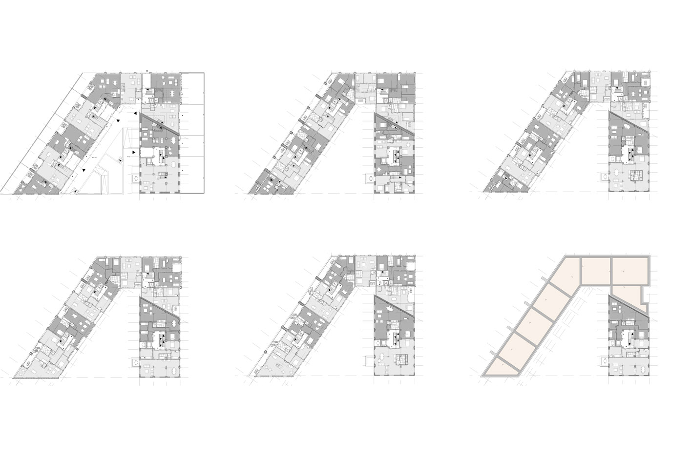 Brikkenhof Sphinx Maastricht Europan10 atelier PUUUR plattegronden