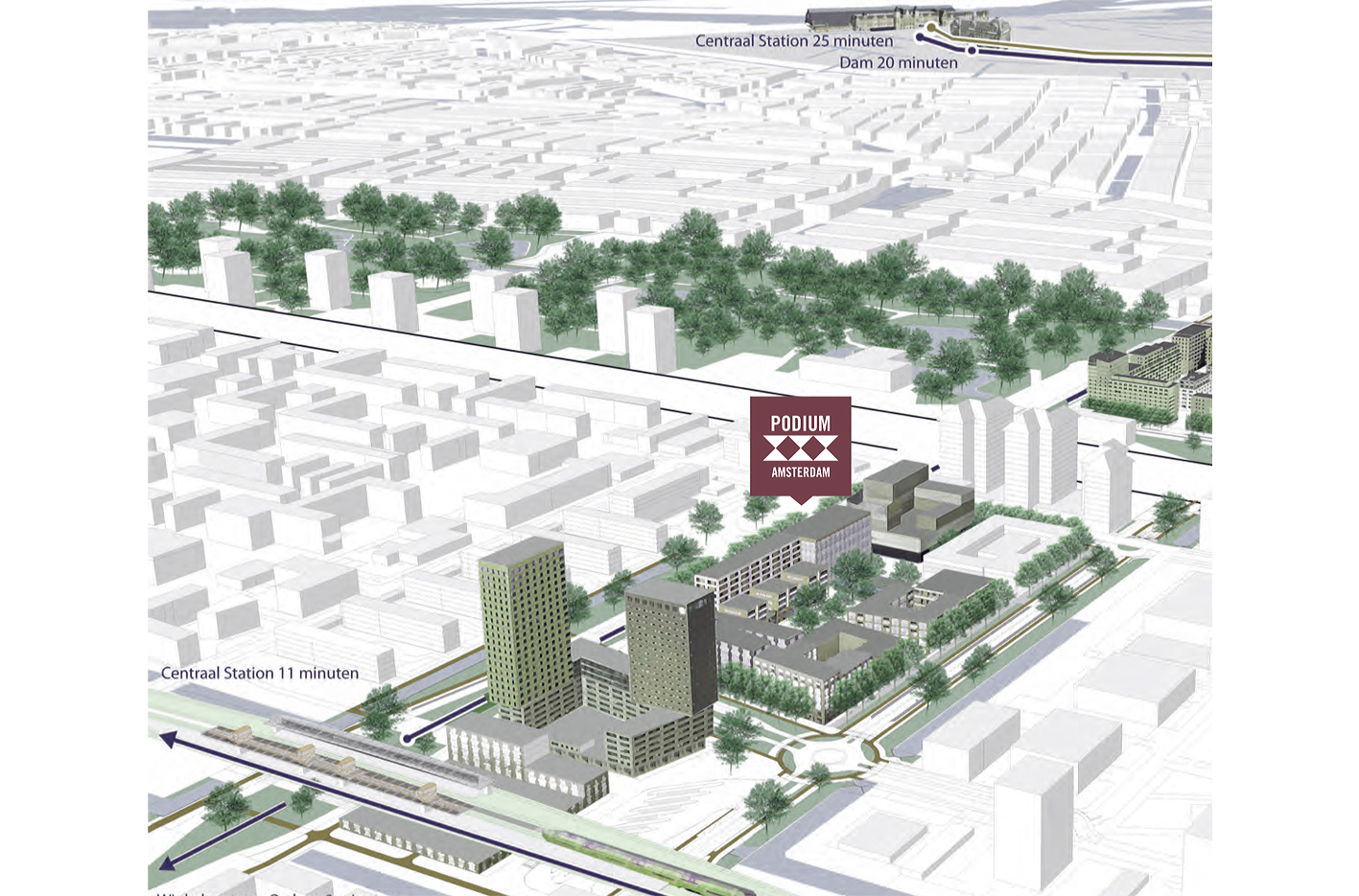 PUUUR PODIUM AMSTERDAM NIEUWBOUW CPO stadskaart atelier PUUUR mede collectief opdrachtgeverschap