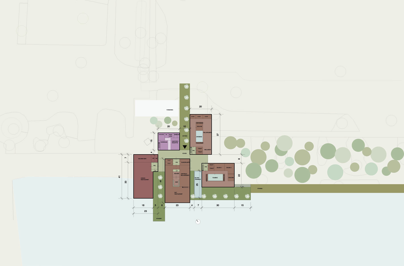 Spa Wellness Hotel Maarssen maarssenveenseplassen atelier PUUUR plattegrond