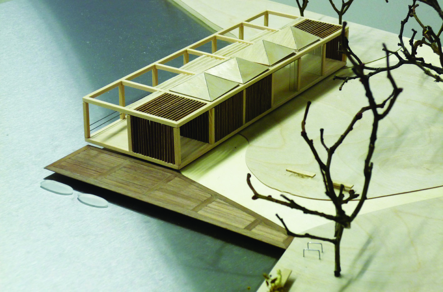 Theehuis Paviljoen maquette Schellingwouderbreek plas Amsterdam Noord