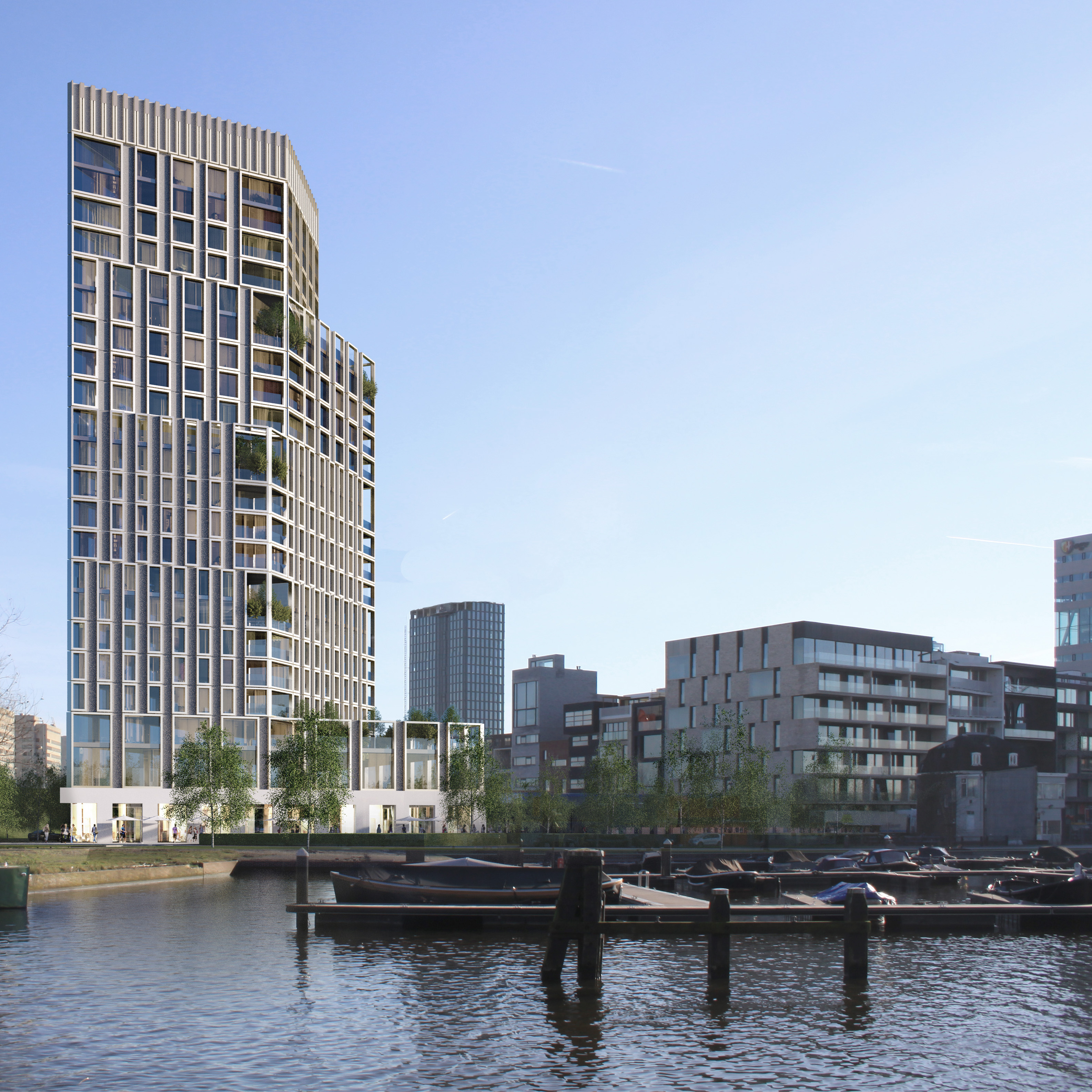 Amstelkwartier Blok1 woontoren Atelier PUUUR hoogbouw Amsterdam