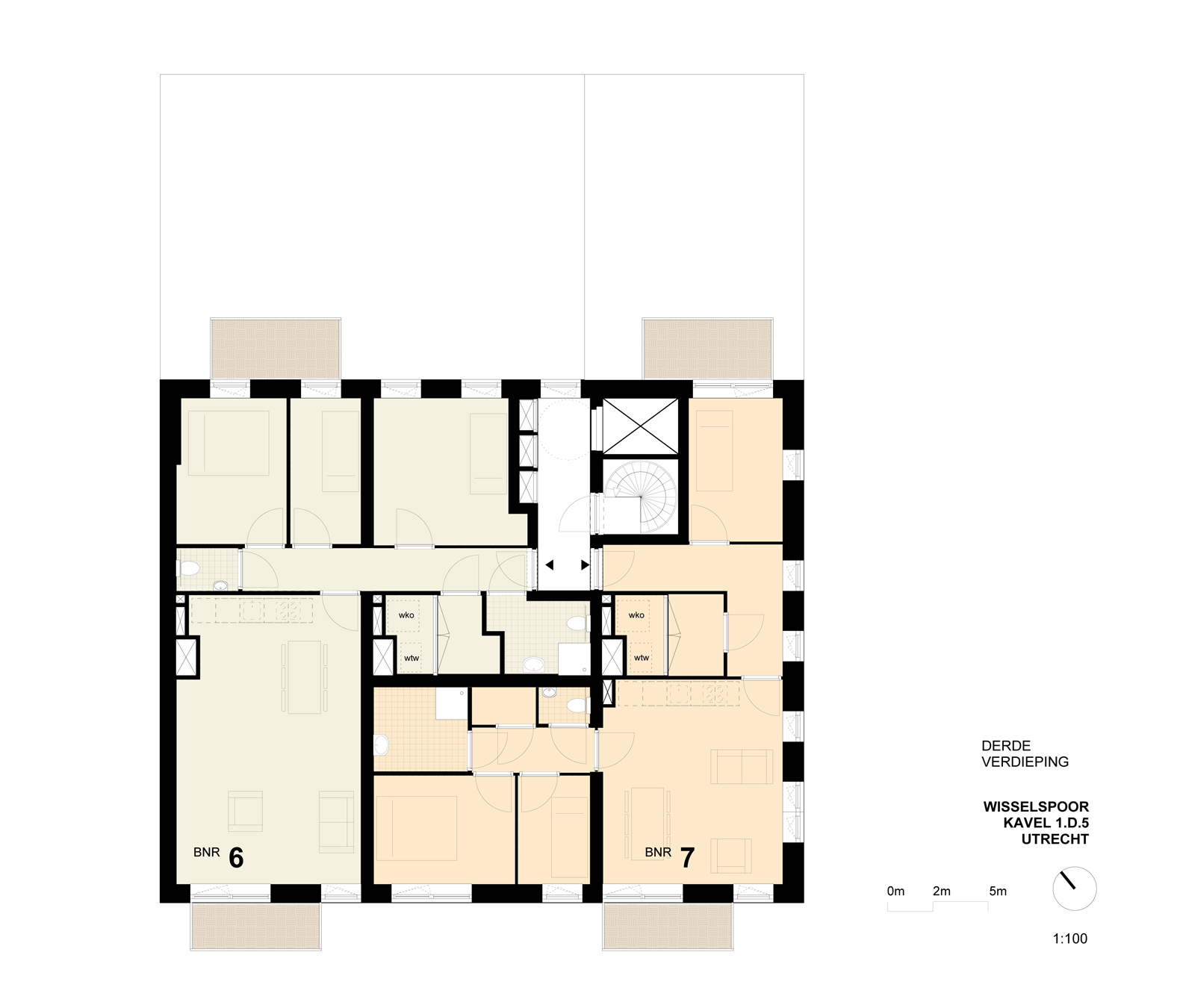 WIISSELSPOOR plattegrond verdieping