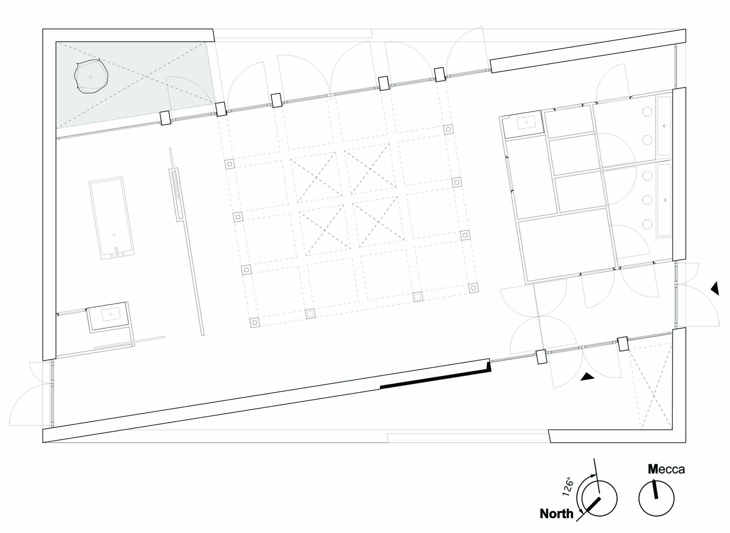 Islamitisch Uitvaartpaviljoen atelier PUUUR De Nieuwe Ooster_plattegrond