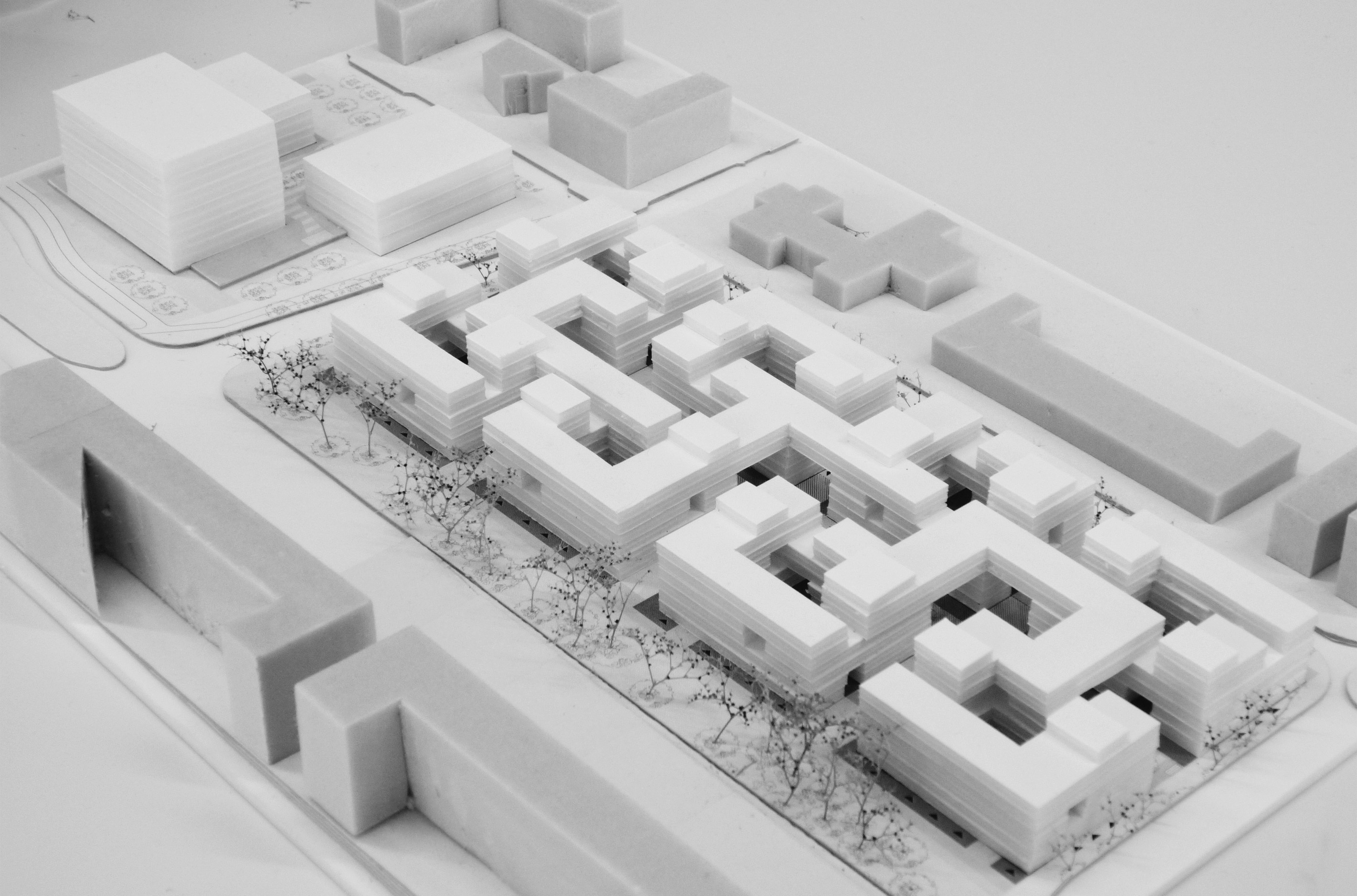 Lelylaan atelier PUUUR cultureel geinspireerd wonen maquette2 BNA Jonge Architecten Prijsvraag