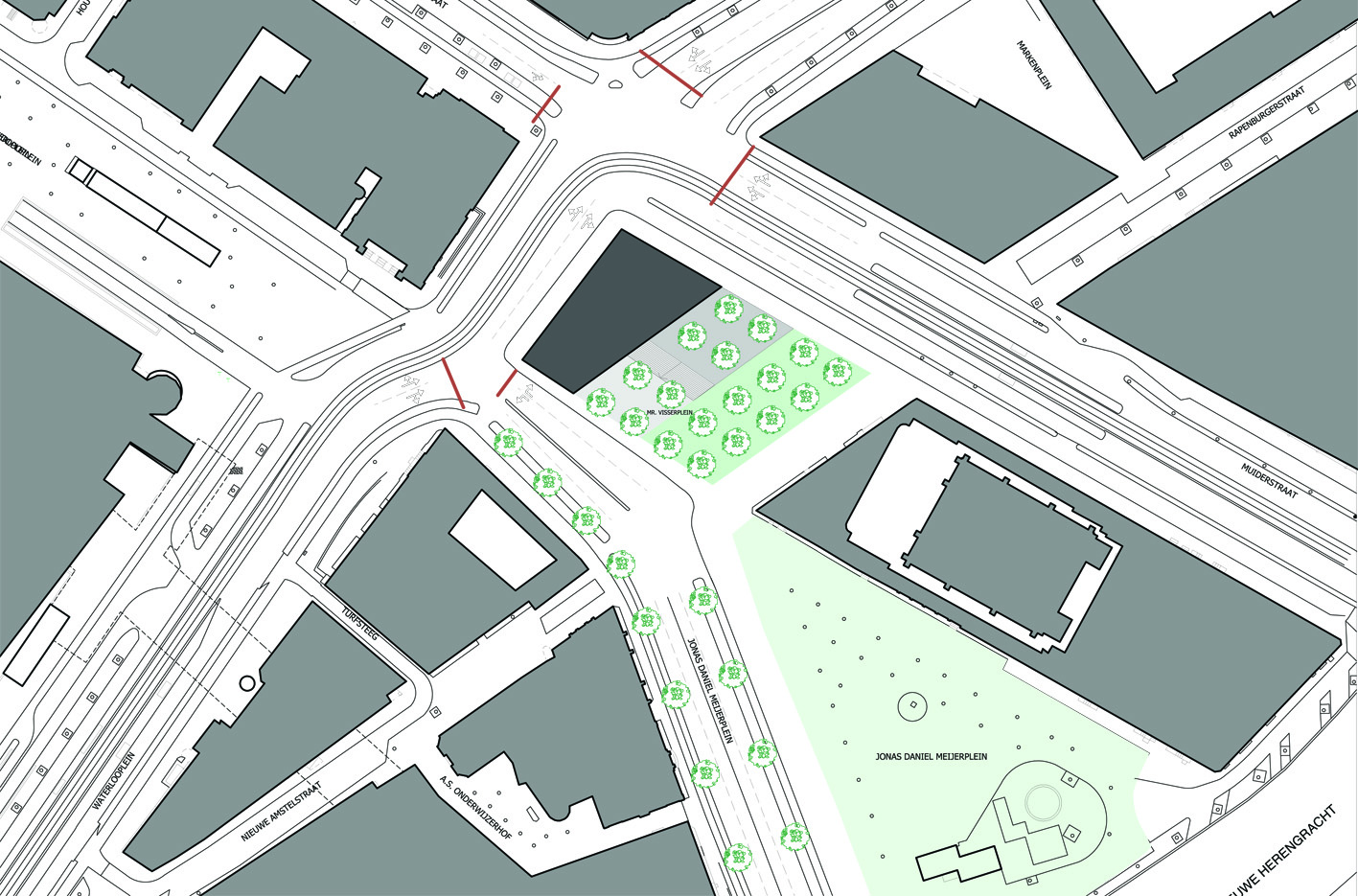 Nederlands Islamitisch Cultureel Instituut Amsterdam mr visserplein Atelier PUUUR prix de rome kaart